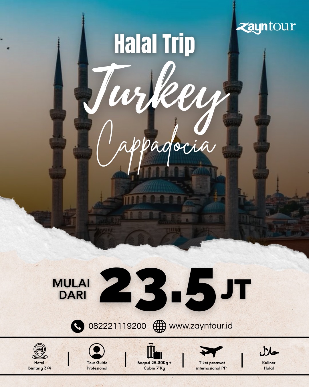 halal trip ke turki cappadocia bersama zayntour