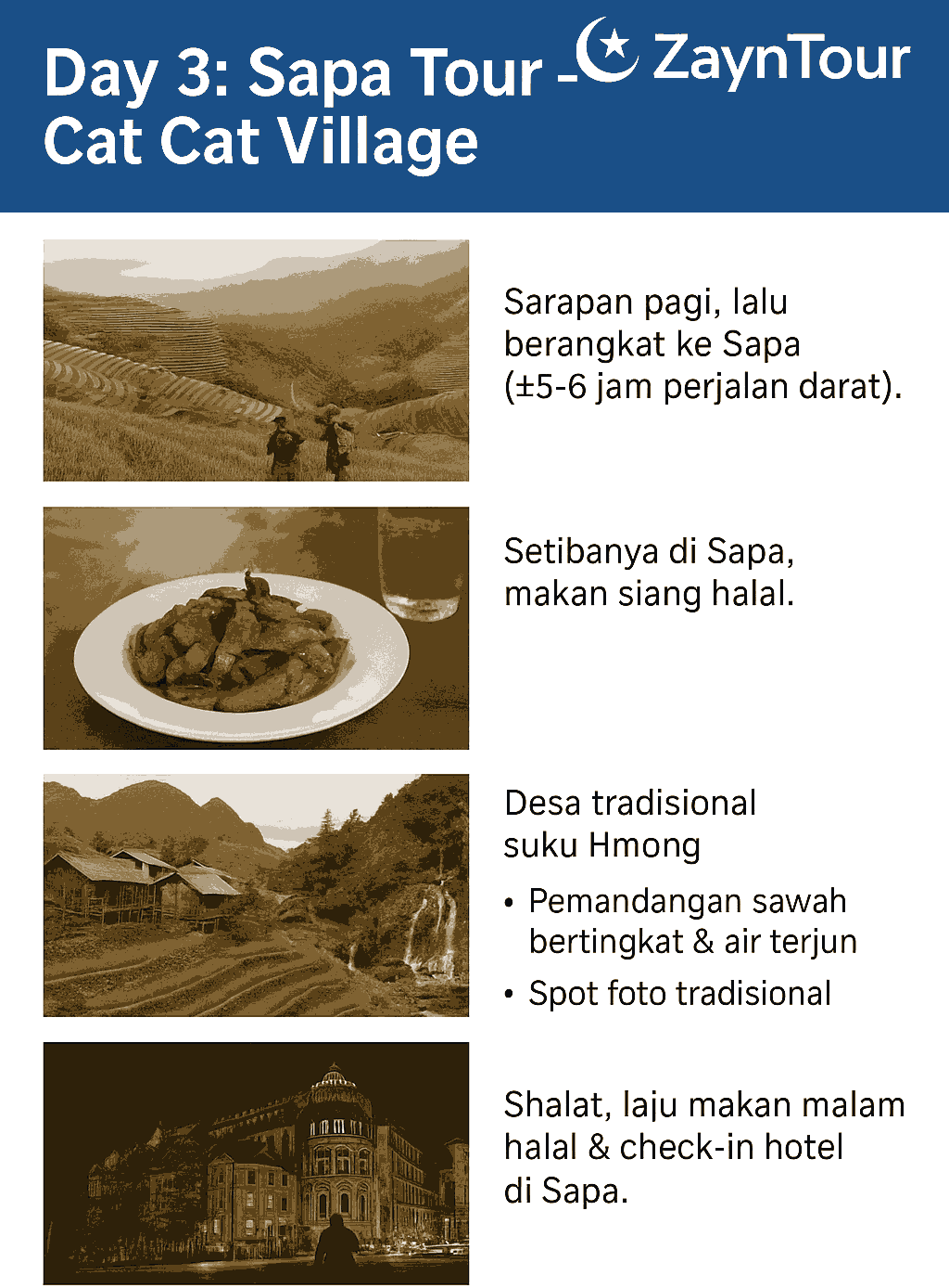 halal trip ke vietnam bersama zayntour