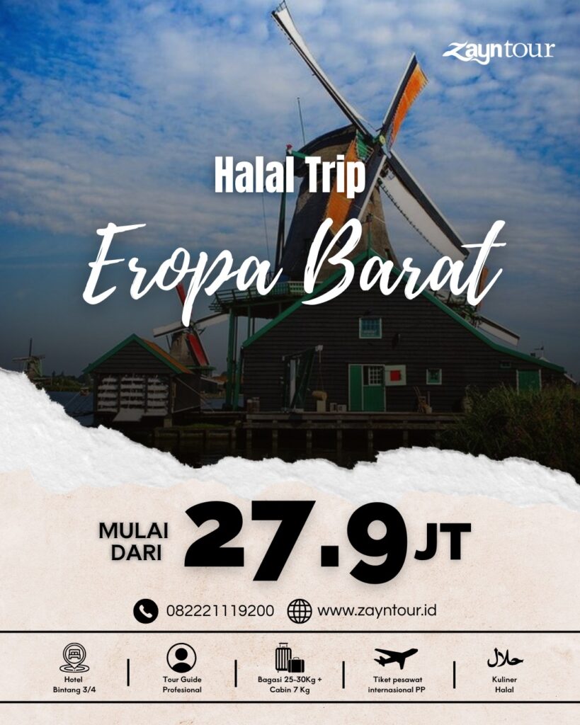 halal trip ke eropa barat bersama zayntour