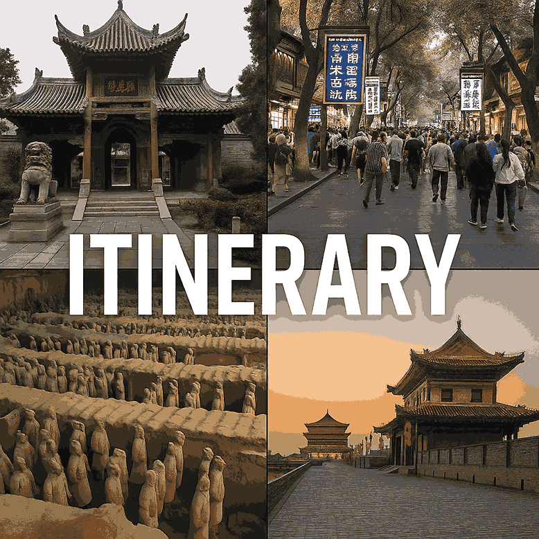 iti nerary halal trip ke china xian bersama zayntour