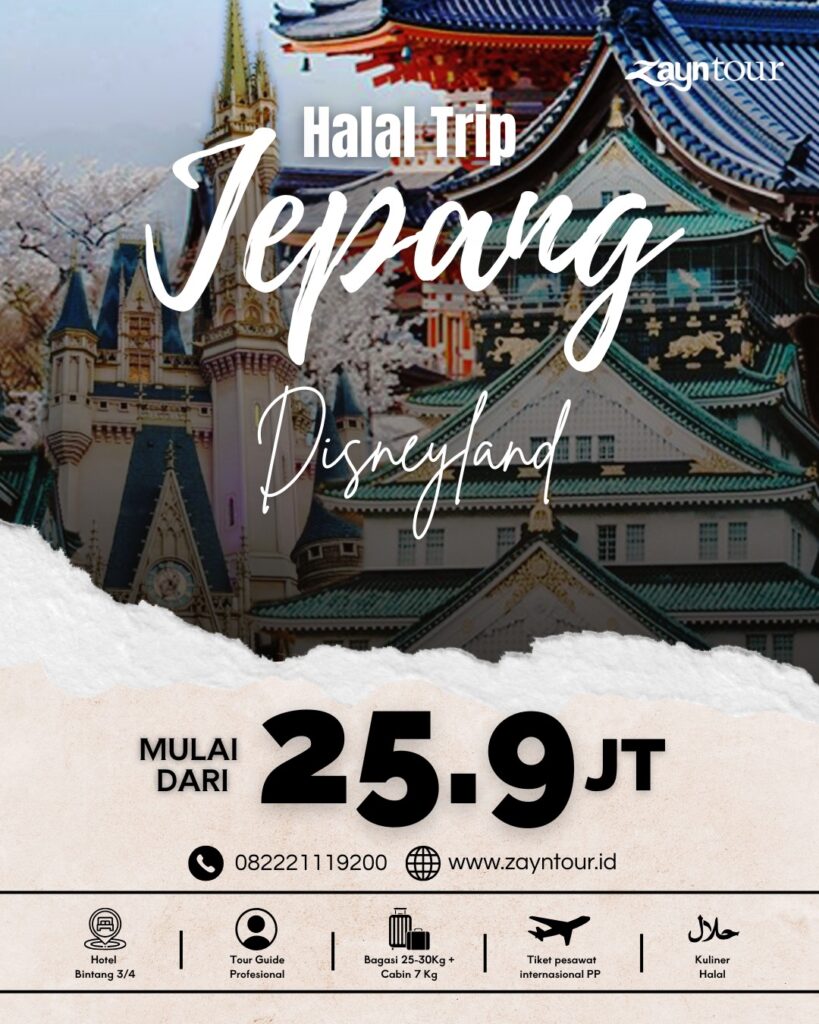 halal trip ke jepang dan disneyland bersama zayntour