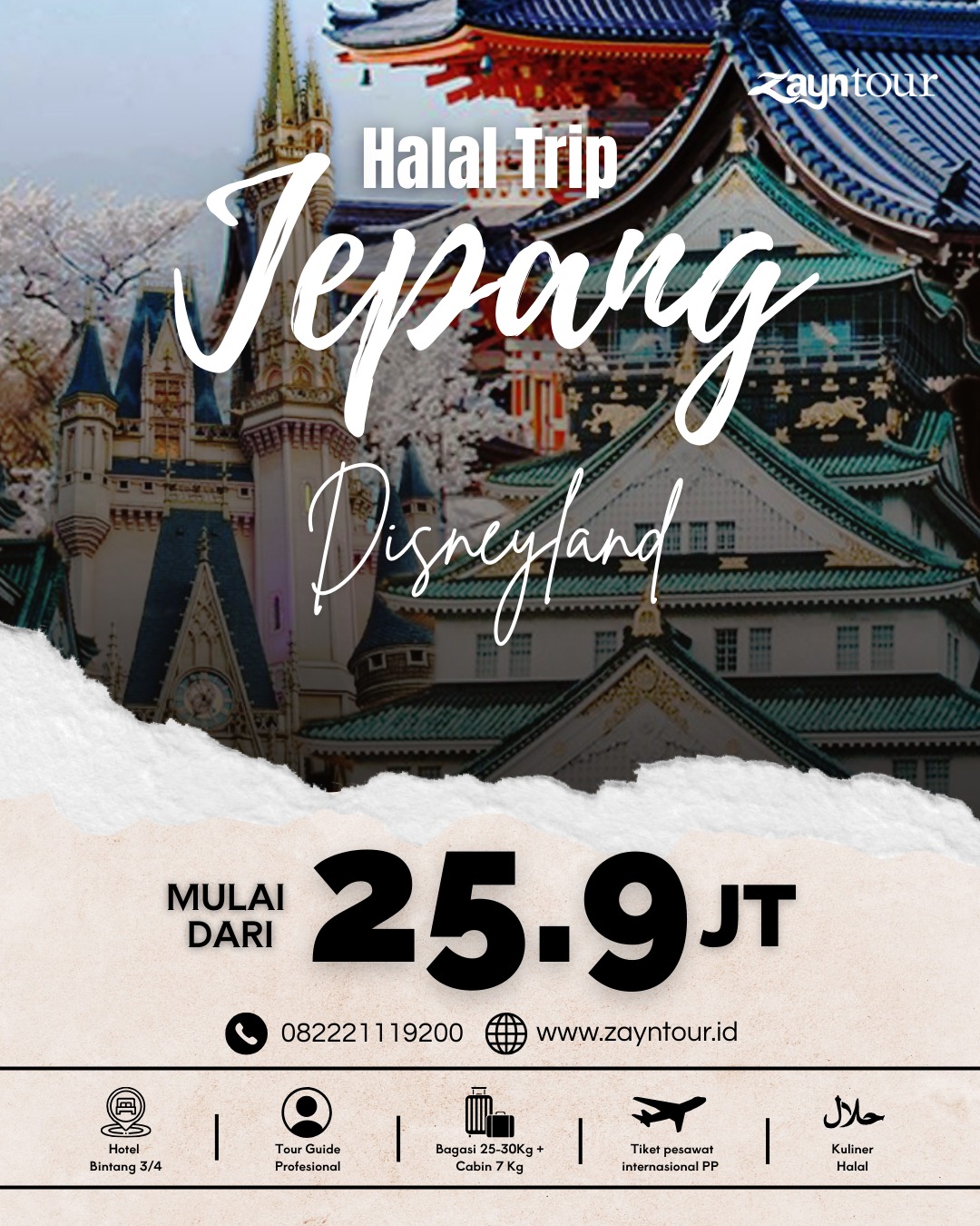 halal trip ke jepang dan disneyland bersama zayntour