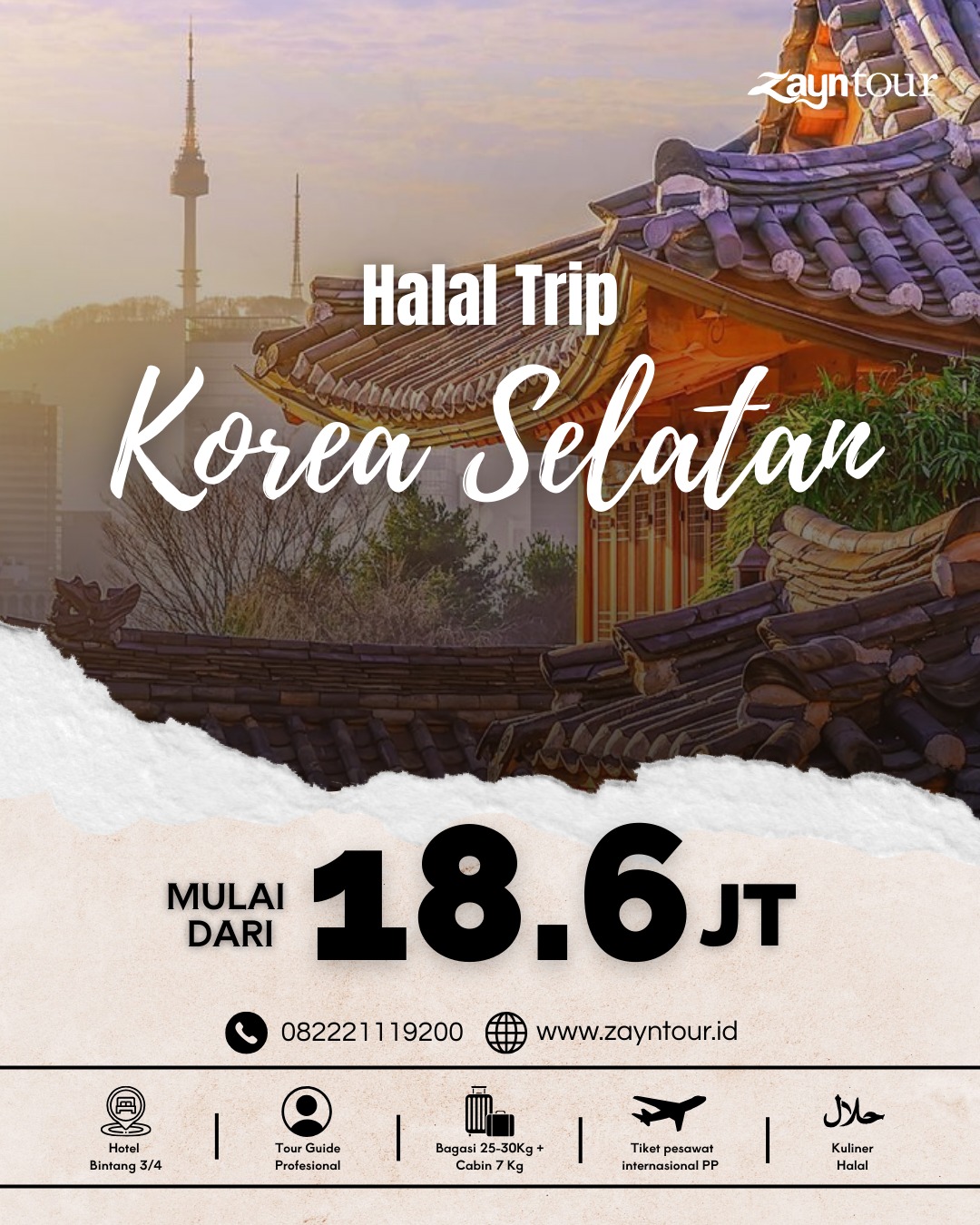 halal trip ke korea selatan bersama zayntour