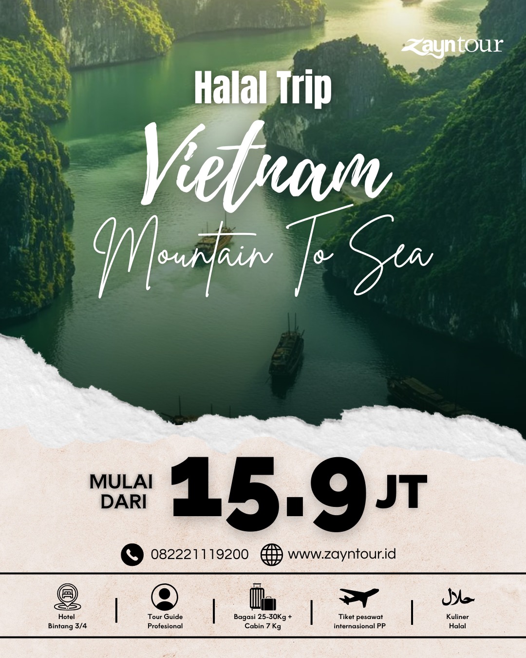 halal trip ke vietnam bersama zayntour